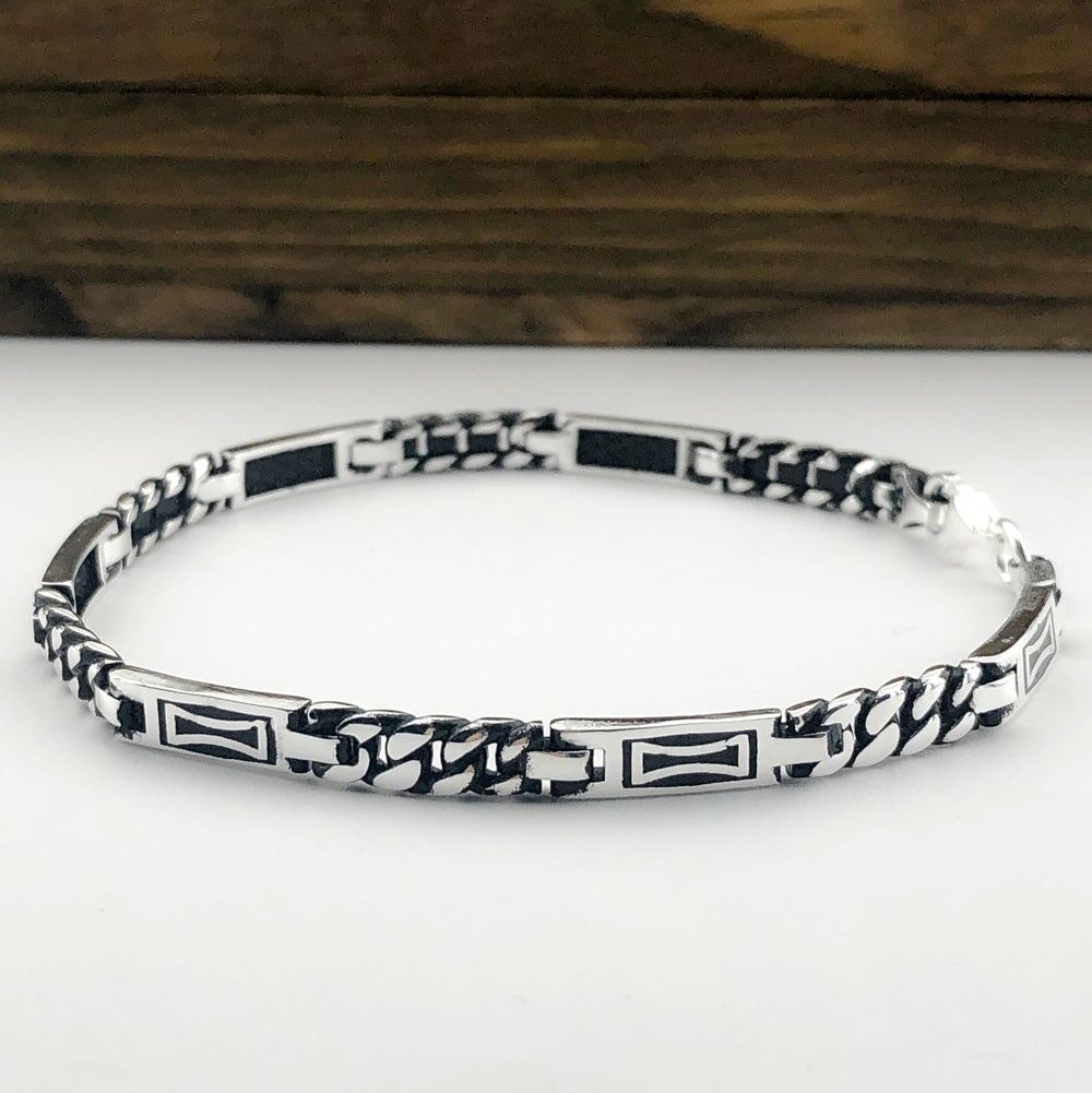 925 Ayar Gümüş Erkek Bileklik