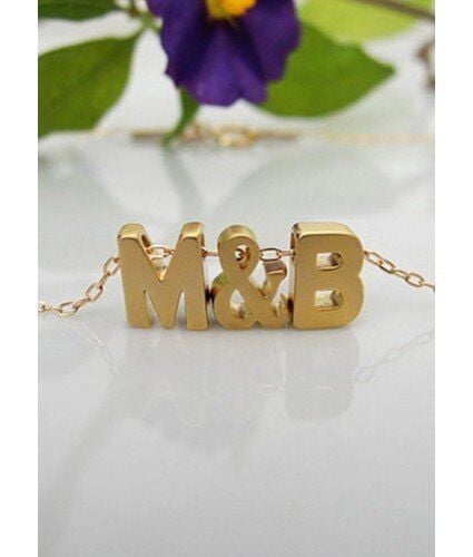 925 Ayar Gümüş Kişiye Özel Üç Boyutlu Harf Kolye Model -2