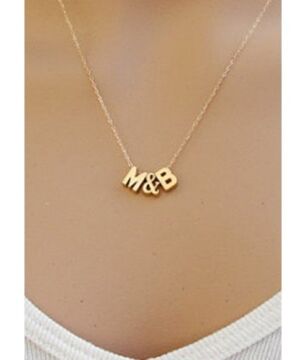 925 Ayar Gümüş Kişiye Özel Üç Boyutlu Harf Kolye Model -2