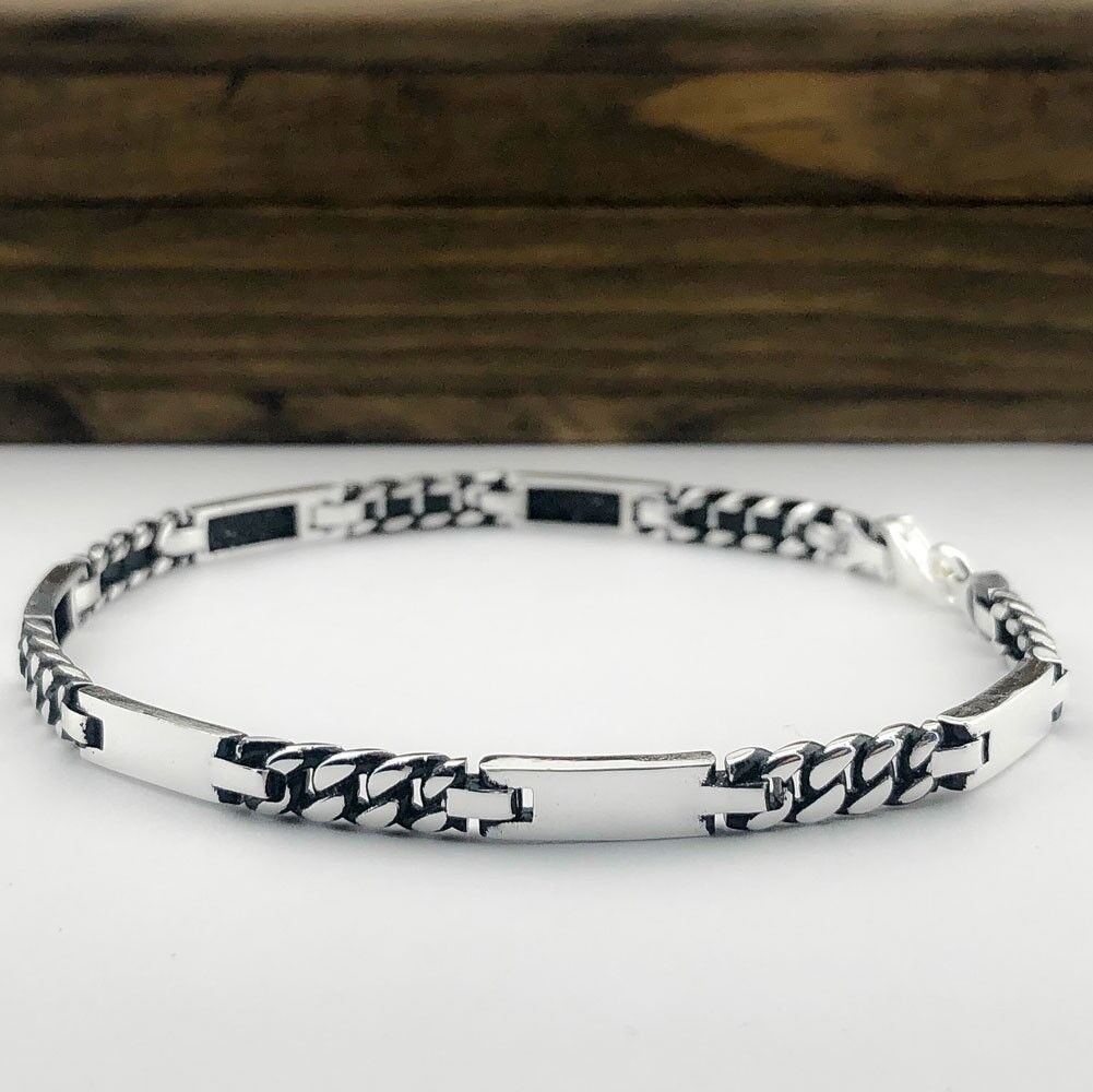 925 Ayar Gümüş Erkek Bileklik