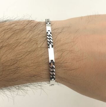 925 Ayar Gümüş Erkek Bileklik