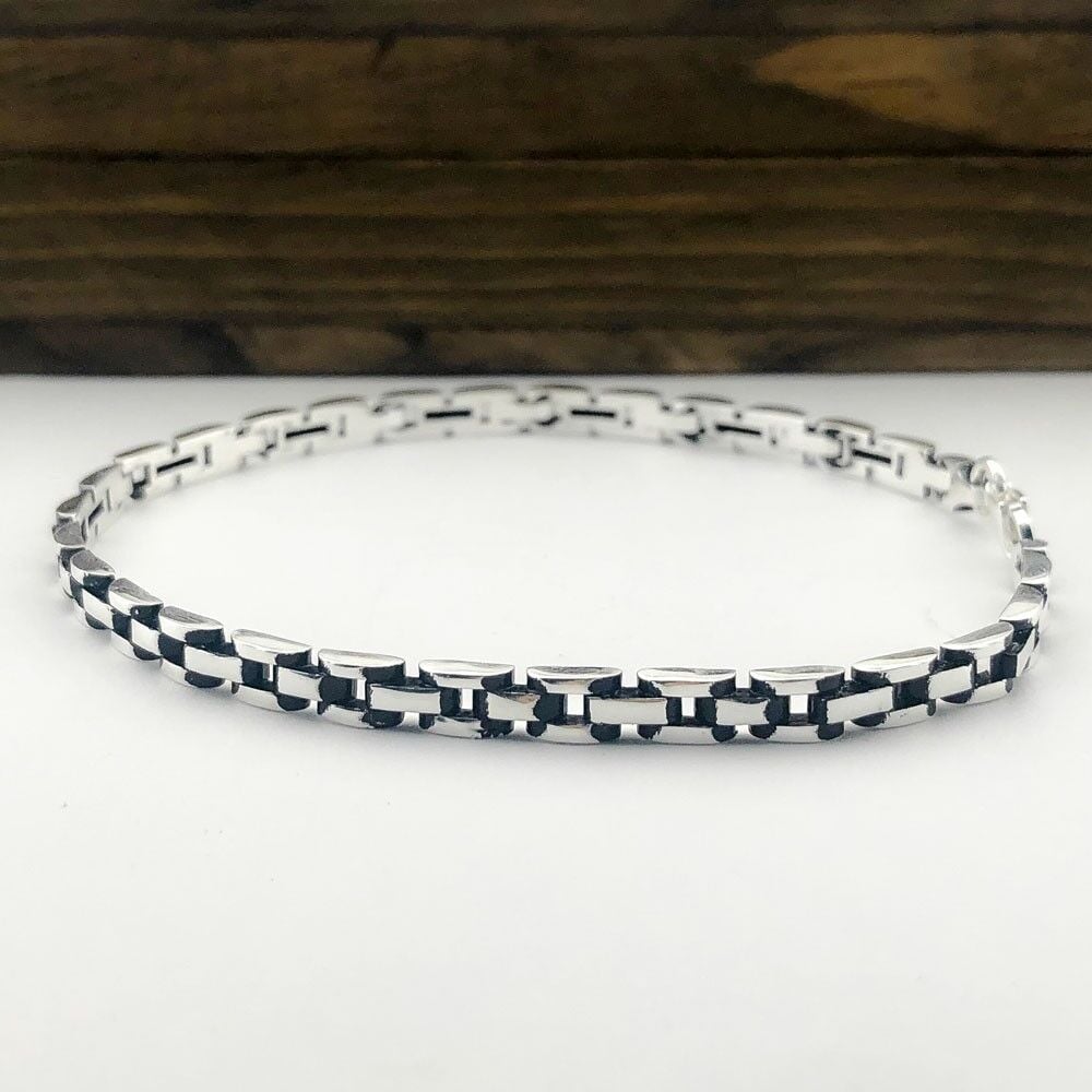 925 Ayar Gümüş Erkek Bileklik