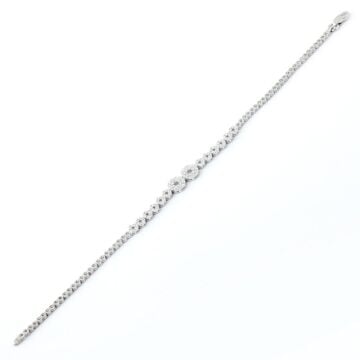 925 Ayar Gümüş  Zirkon Taşlı Yuvarlak Model Set