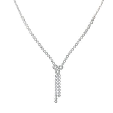 925 Ayar Gümüş  Zirkon Taşlı Yuvarlak Model Set