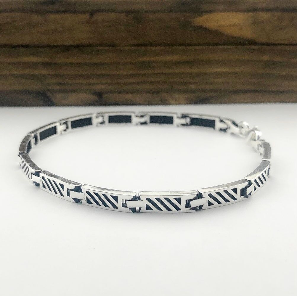 925 Ayar Gümüş Erkek Bileklik