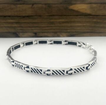 925 Ayar Gümüş Erkek Bileklik