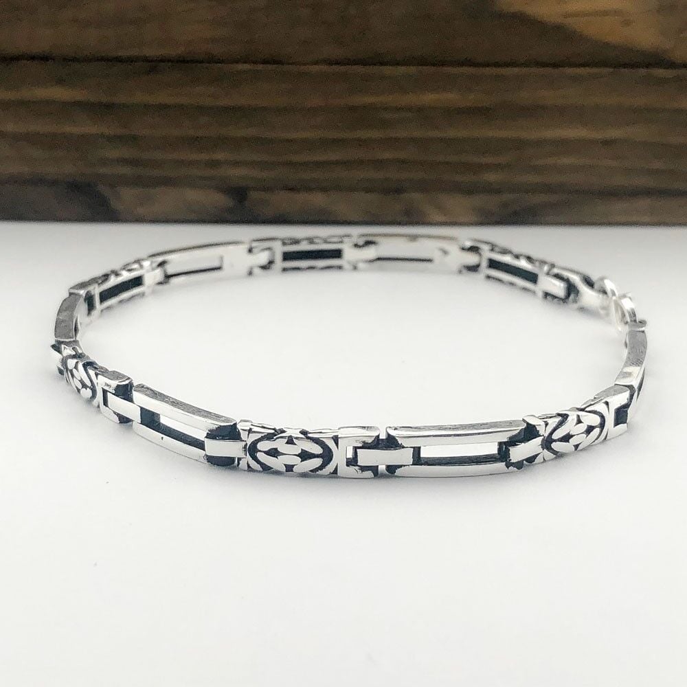 925 Ayar Gümüş Erkek Bileklik