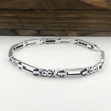 925 Ayar Gümüş Erkek Bileklik