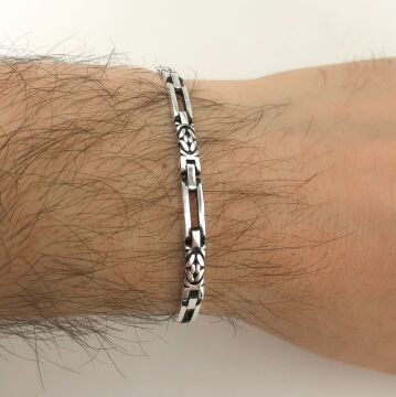 925 Ayar Gümüş Erkek Bileklik