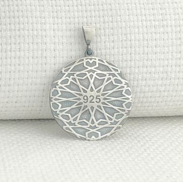 925 Ayar Gümüş Türk Boyları Simgeli Ayyıldız Kolye Ucu