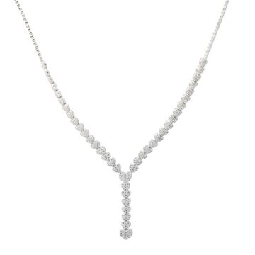 925 Ayar Gümüş Zirkon Taşlı Kalp Model Set