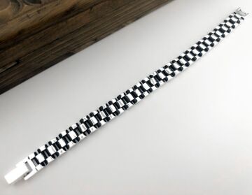 925 Ayar Gümüş Saat Kordonu Erkek Bileklik