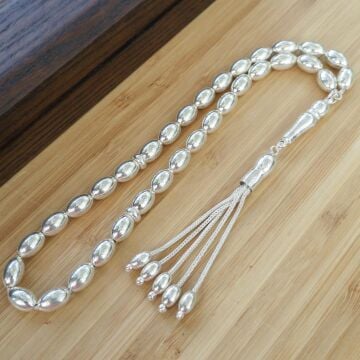 Arpa  Kesim Gümüş Tesbih Model 6