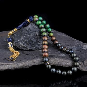 ZİRKON TAŞ GÜMÜŞ SET RENK DEĞİŞTİREN HİS TAŞI TESBİH