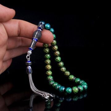 ZİRKON TAŞ GÜMÜŞ SET RENK DEĞİŞTİREN HİS TAŞI TESBİH