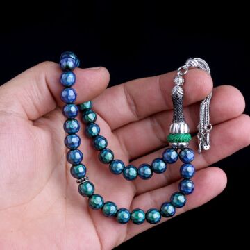 ZİRKON TAŞ GÜMÜŞ SET RENK DEĞİŞTİREN HİS TAŞI TESBİH