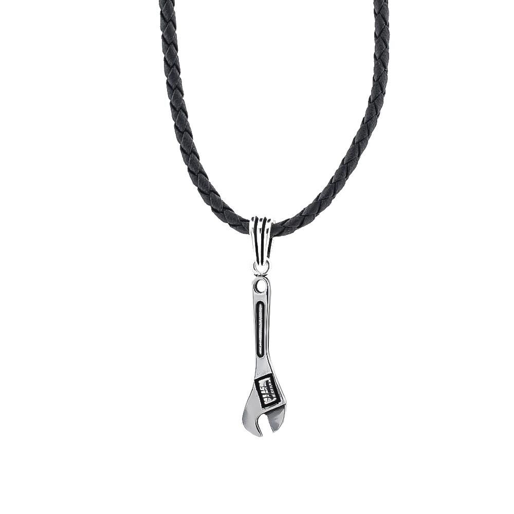 İngiliz Tamir Anahtarı Tasarımlı 925 Ayar Gümüş Kolye