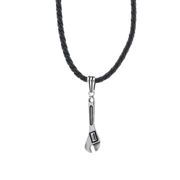 İngiliz Tamir Anahtarı Tasarımlı 925 Ayar Gümüş Kolye