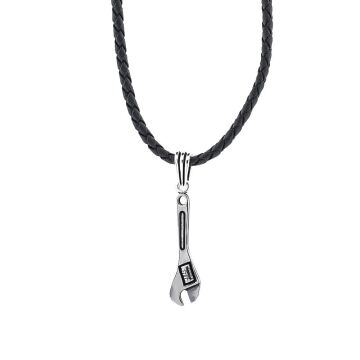 İngiliz Tamir Anahtarı Tasarımlı 925 Ayar Gümüş Kolye