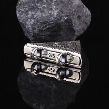 925 AYAR GÜMÜŞ 4 CM MUSKA KABI KOLYE