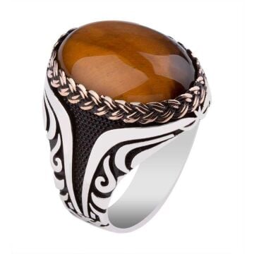 Kaplangözü Taşlı 925 Ayar Gümüş Yüzük