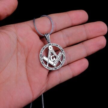 925 AYAR GÜMÜŞ MASON TASARIM MODEL KOLYE