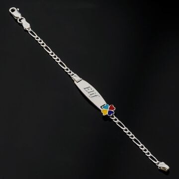 925 Ayar Gümüş İsim Yazılabilir Kız Çocuk Bileklik