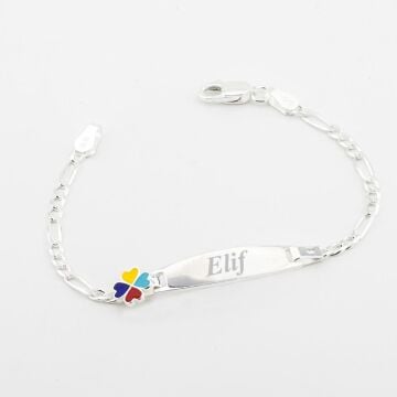 925 Ayar Gümüş İsim Yazılabilir Kız Çocuk Bileklik
