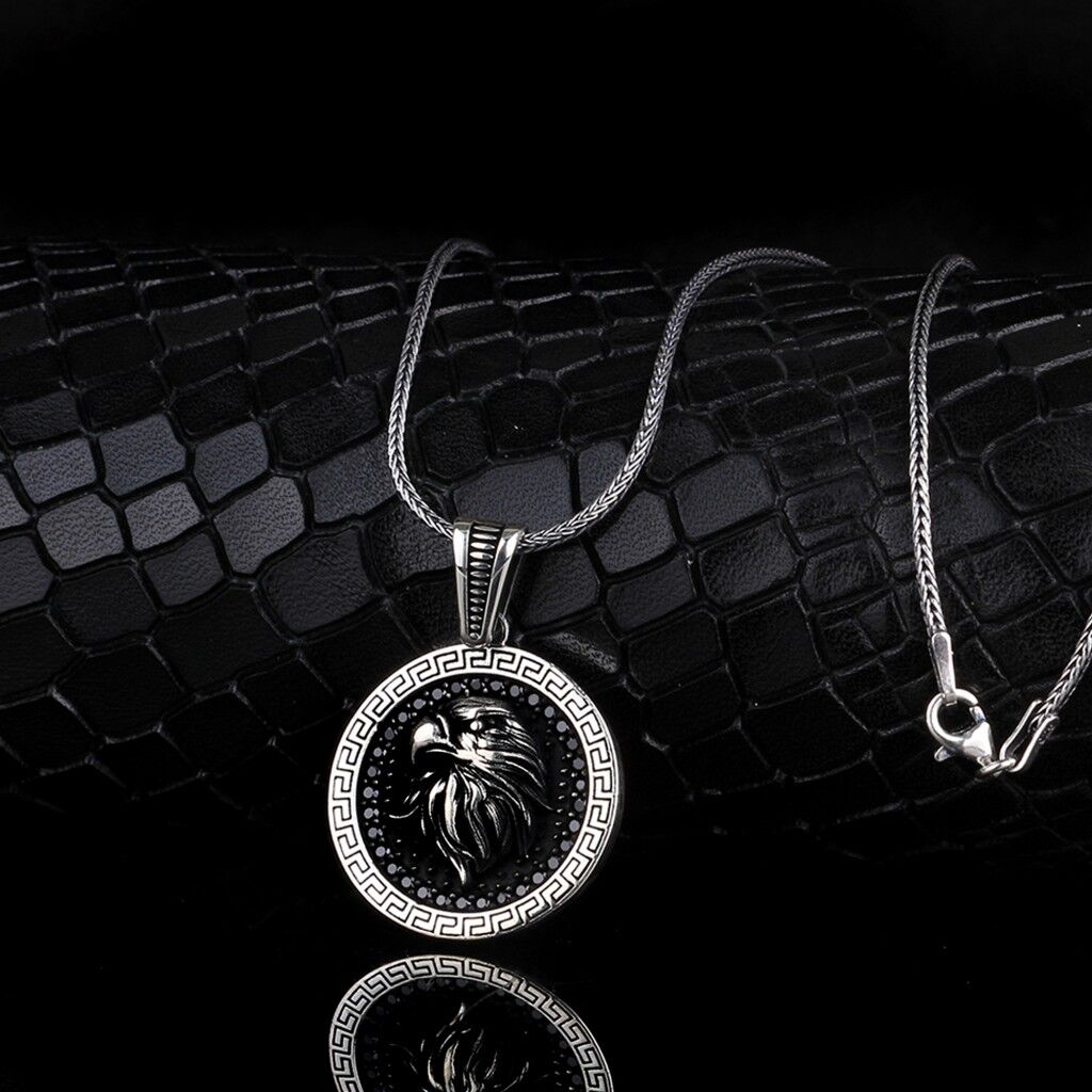 925 AYAR GÜMÜŞ MİKRO TAŞLI KARTAL MODEL KOLYE