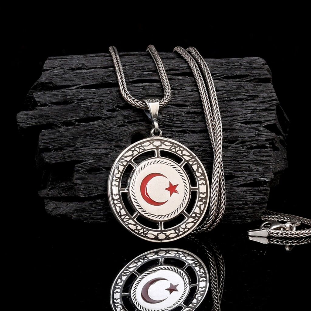 925 AYAR GÜMÜŞ MİNELİ AYYILDIZ MODEL KOLYE