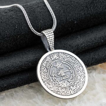 925 Ayar Gümüş Fetih 1453 Gümüş Kolye