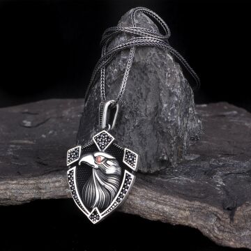 KARTAL MOTİFLİ MODEL 925 AYAR GÜMÜŞ KOLYE