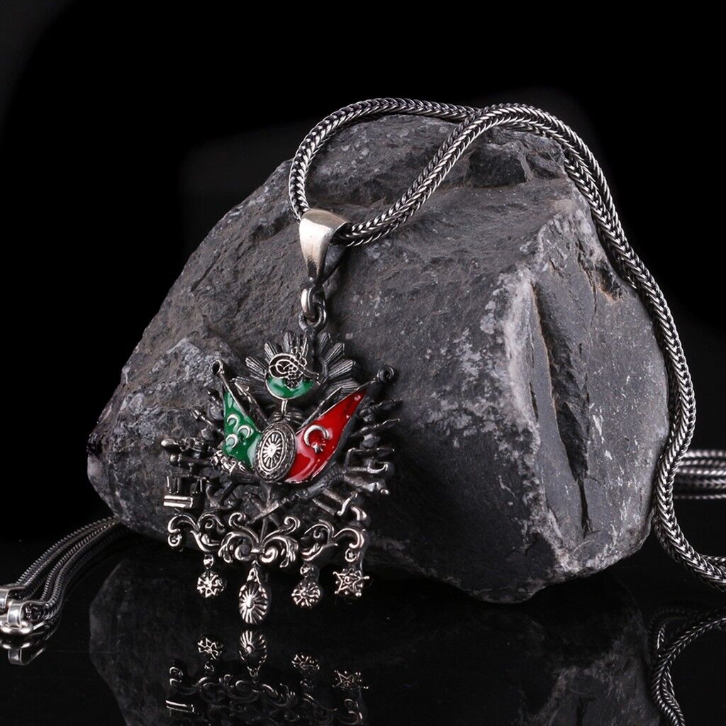 OSMANLI DEVLETİ ARMA MODEL 925 AYAR GÜMÜŞ KOLYE