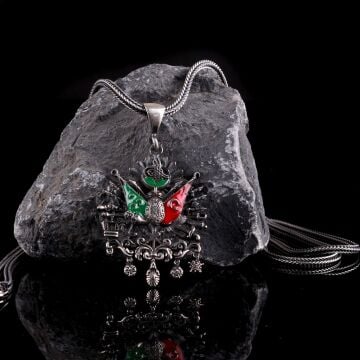 OSMANLI DEVLETİ ARMA MODEL 925 AYAR GÜMÜŞ KOLYE