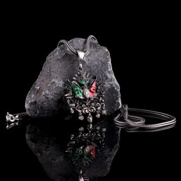 OSMANLI DEVLETİ ARMA MODEL 925 AYAR GÜMÜŞ KOLYE