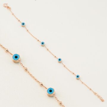 925 Ayar Gümüş Nazar Gözlü Bayan Bileklik