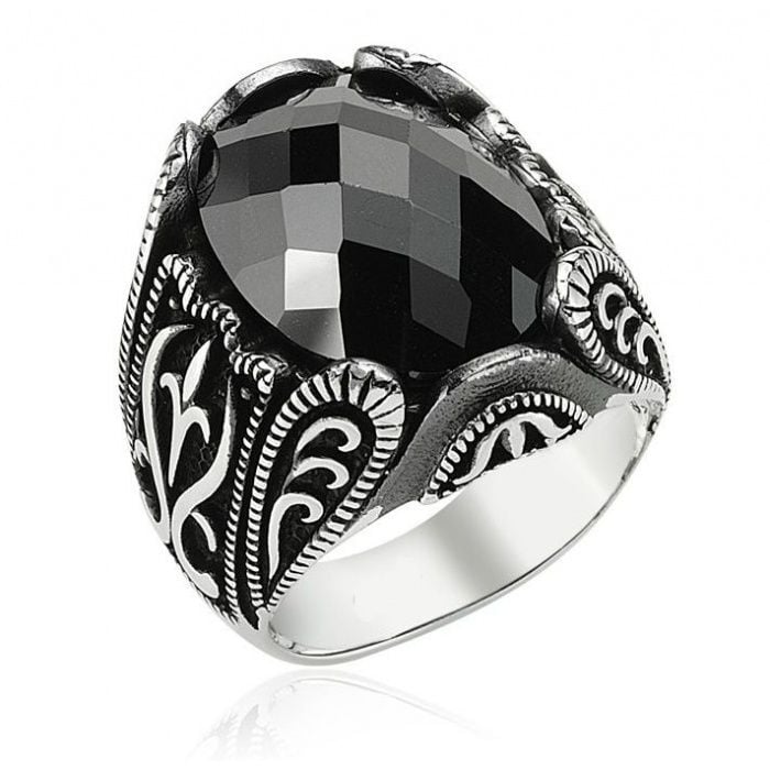 925 Ayar Gümüş Zirkon Taşlı Yüzük