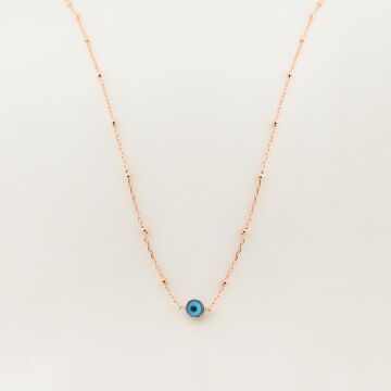 925 Ayar Gümüş Nazar Gözlü Bayan Kolye