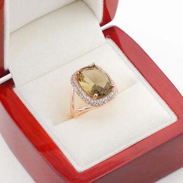 925 Ayar Gümüş Zultanit Taşlı Bayan Gümüş Yüzük