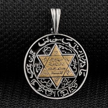 Mührü Süleyman 925 Ayar Gümüş Kolye Ucu