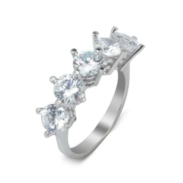 925 Ayar Gümüş  BeşTaş Yüzük -2