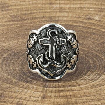 Deniz Çapa Model Okçu (Zihgir) Gümüş Yüzük