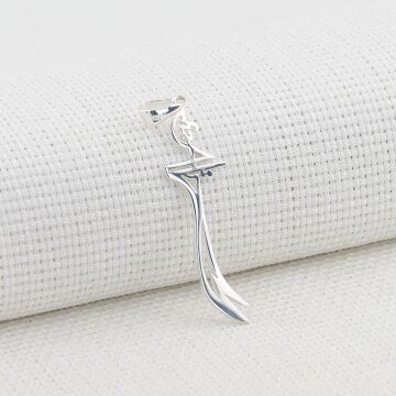 Hz Ali Yazılı Zülfikar Kılıç Tasarımlı 925 Ayar Gümüş Kolye Ucu